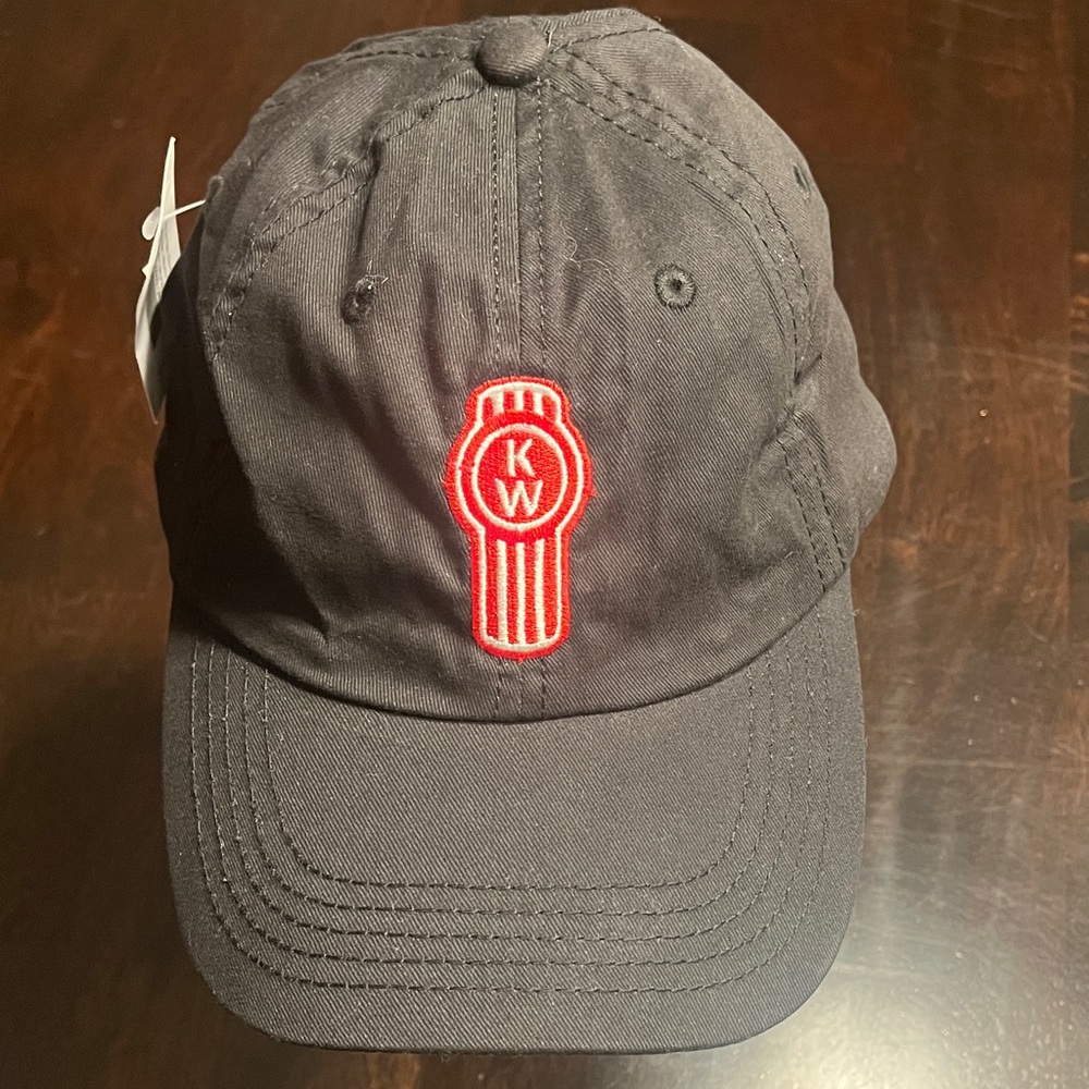 NWT Black Kenworth Trucking hat with Embroidered Logo